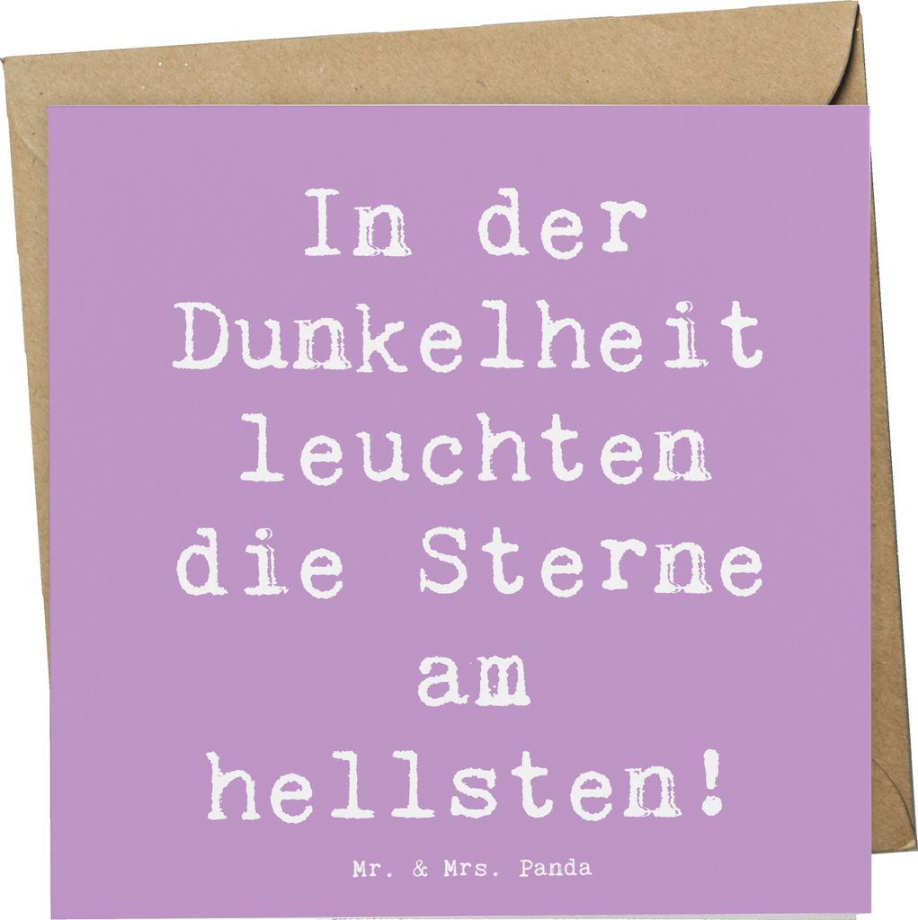Mr. & Mrs. Panda Klappkarte Spruch Angst vor Dunkelheit Produktbild 