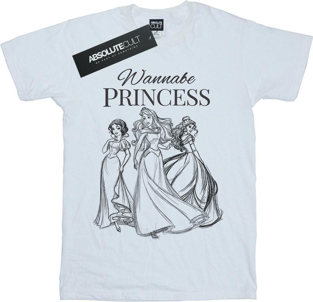 Disney Princess - "Wannabe Princess" T-Shirt für Herren BI44209 (XXL) (Weiß)