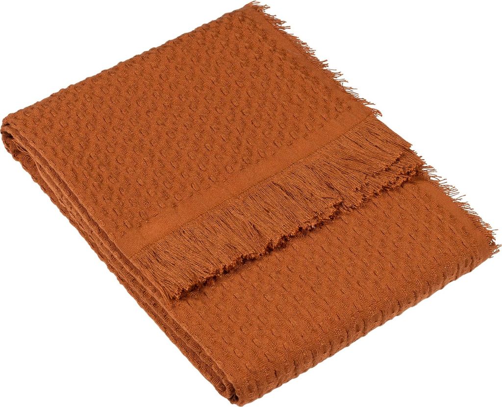 Yard - Überwurf "Abel", Waffelstoff RV3055 (180 cm x 130 cm) (Pekannuss)