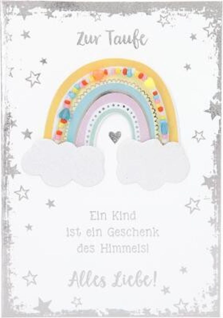 Depesche Klappkarten Elegance Sortierung : Zur Taufe Ein Kind ist ein Geschenk... Klappkarten Elegance Sortierung Neu: Zur Taufe Ein Kind ist ein G...