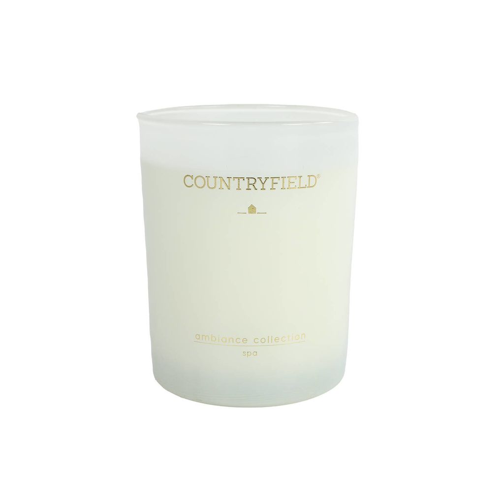 Countryfield Duftkerze Spa 7x7x9cm - Sojawachs weiß Produktbild 