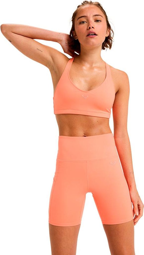 Roxy Heart Into It Kurze Leggings Orange M Frau Orange M