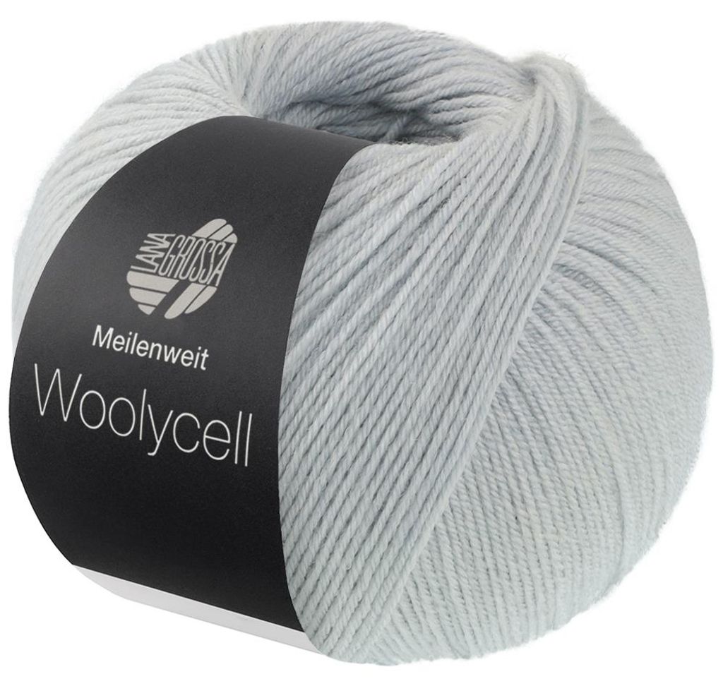 Lana Grossa - Woolycell 0010 zartes blaugrau Produktbild 