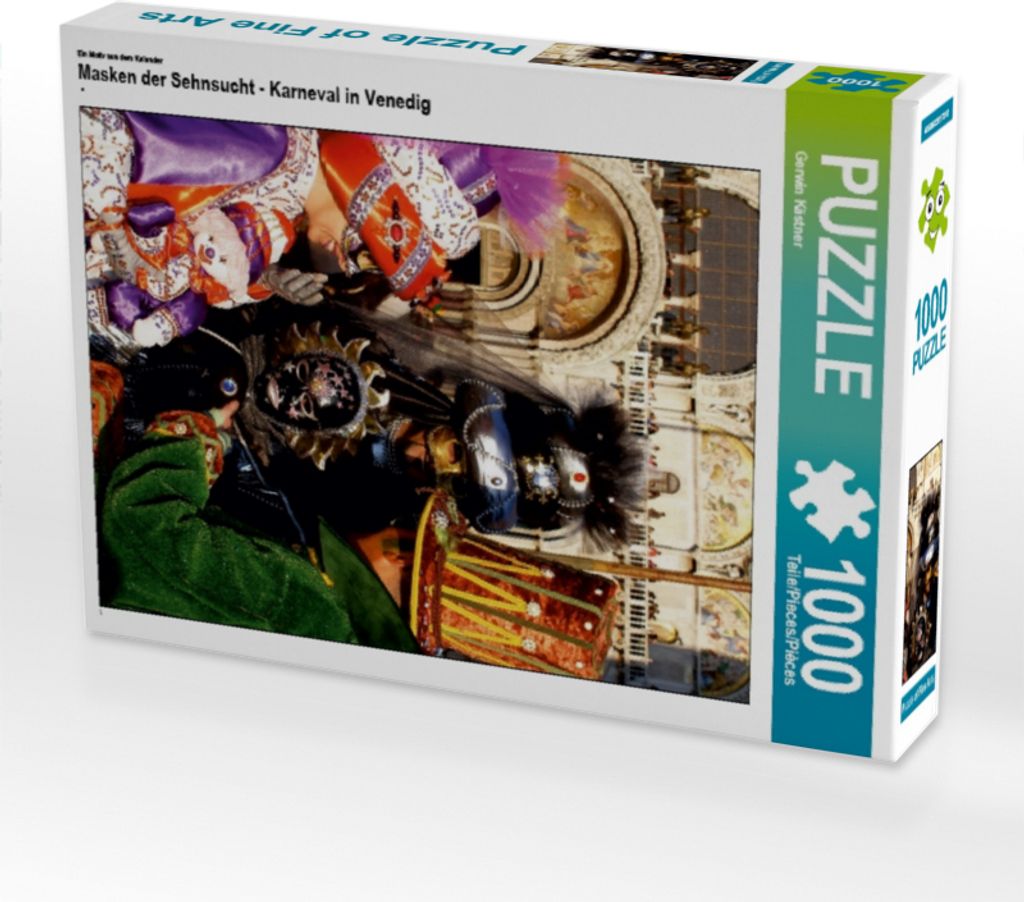 Calvendo Ein Motiv aus dem Kalender Masken der Sehnsucht - Karneval in Venedig 1000 Teile Puzzle hoch 480x640mm, Kästner Gerwin; 7339800