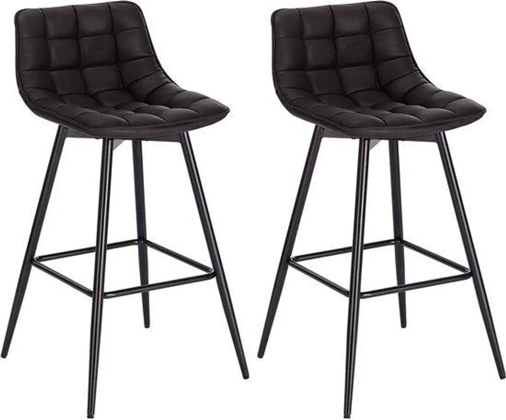 Tabourets de bar anthracite pour îlot de cuisine style industriel