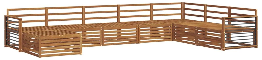 vidaXL Sofagarnituren 8 pcs Natur Massivholz Akazie