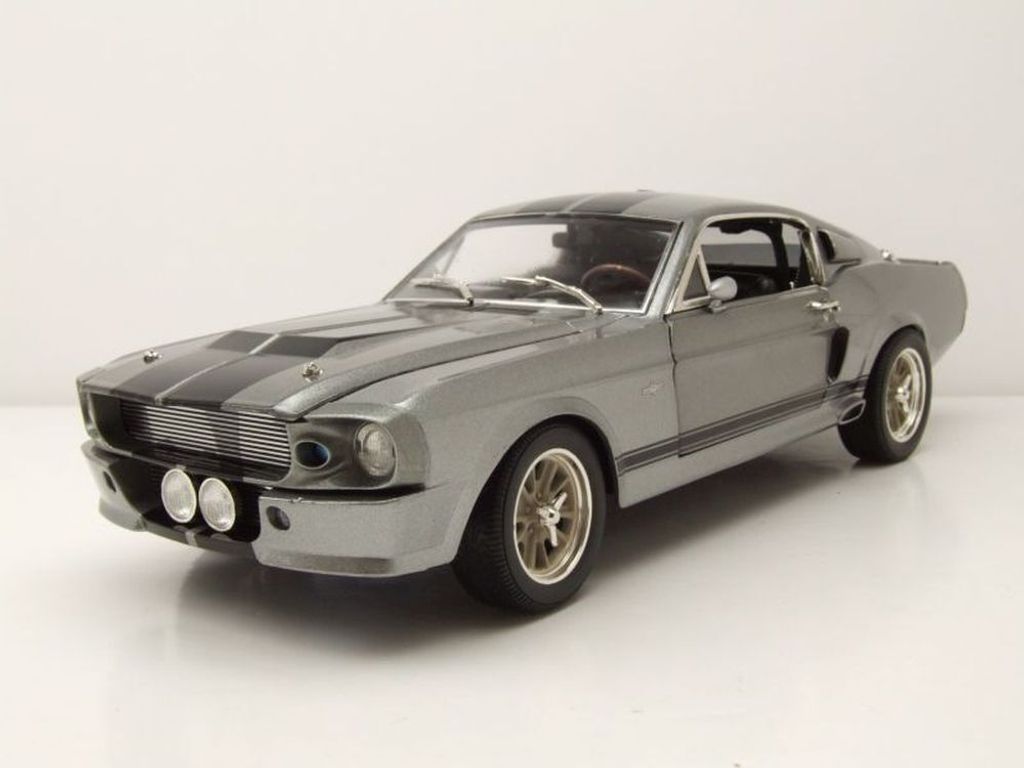 Greenlight Collectibles 12909 Ford Shelby Mustang GT 500 Eleanor 1967 silbergrau 1:18