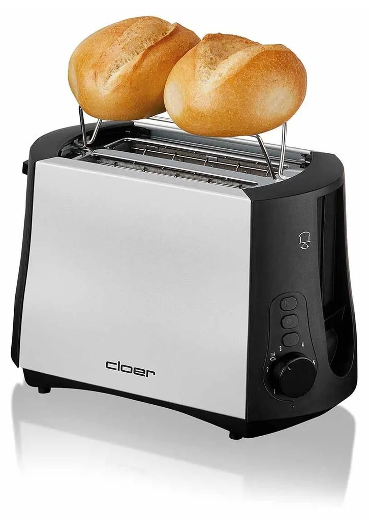 Cloer 3410 Toaster, 825 W, für 2 Toastscheiben