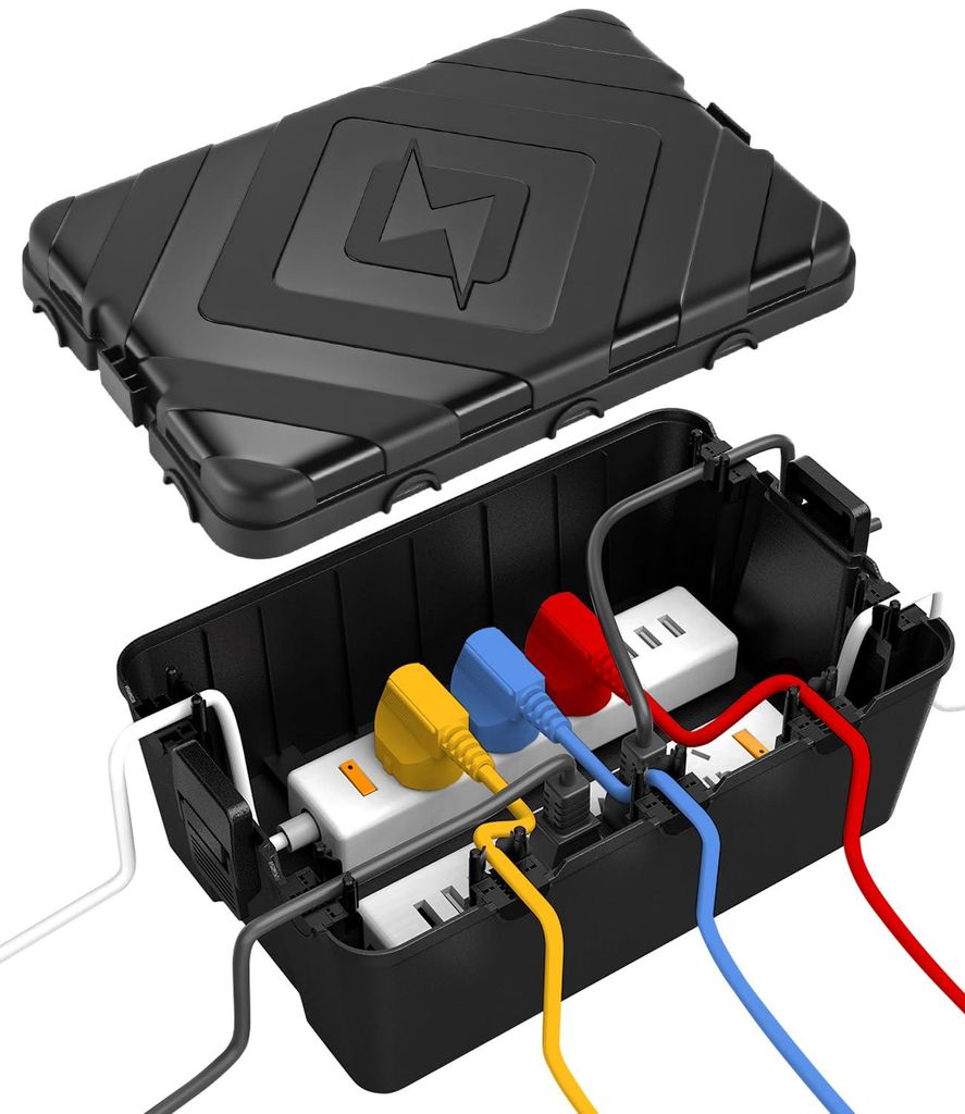 IP54 wasserdichte Kabelbox, 32x21x13cm, 7 Eingänge, für Produktbild 