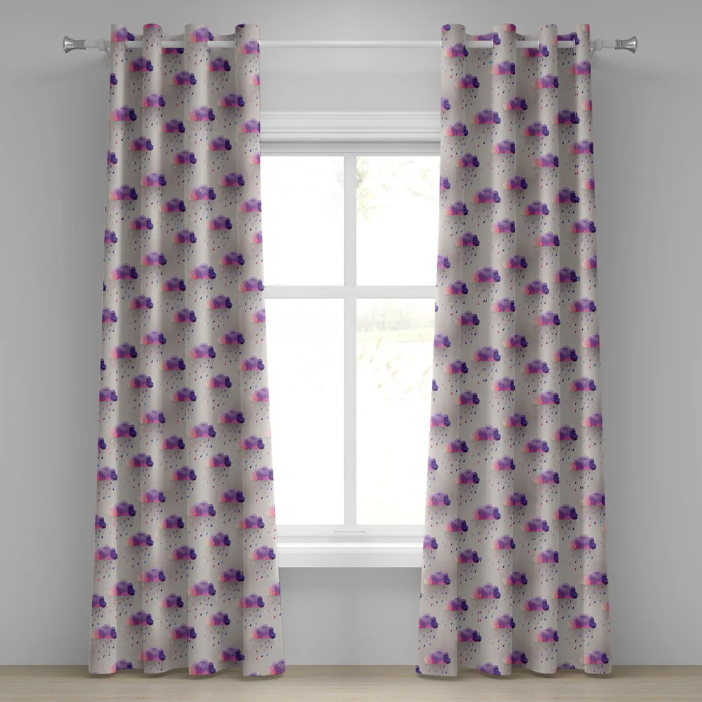 Tenda Artistica ABAKUHAUS 280x245cm Triangoli Viola Grigio Rosa 3D
