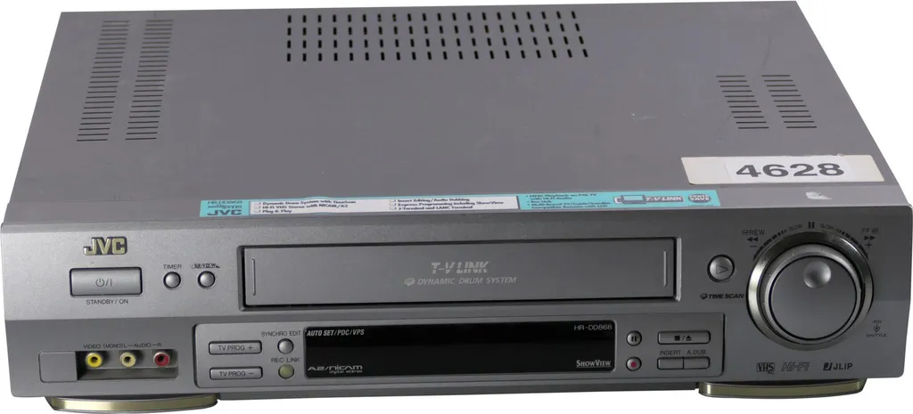 Magnétoscope VHS JVC HR-DD868EU noir à rembobinage ultra rapide