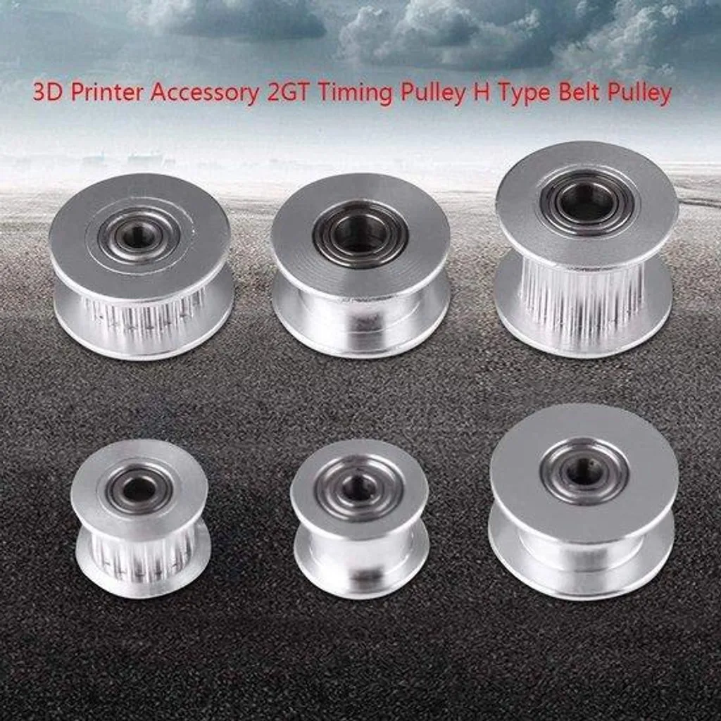 Galet de guidage en aluminium pour imprimante 3D axe 5mm sans denture x5