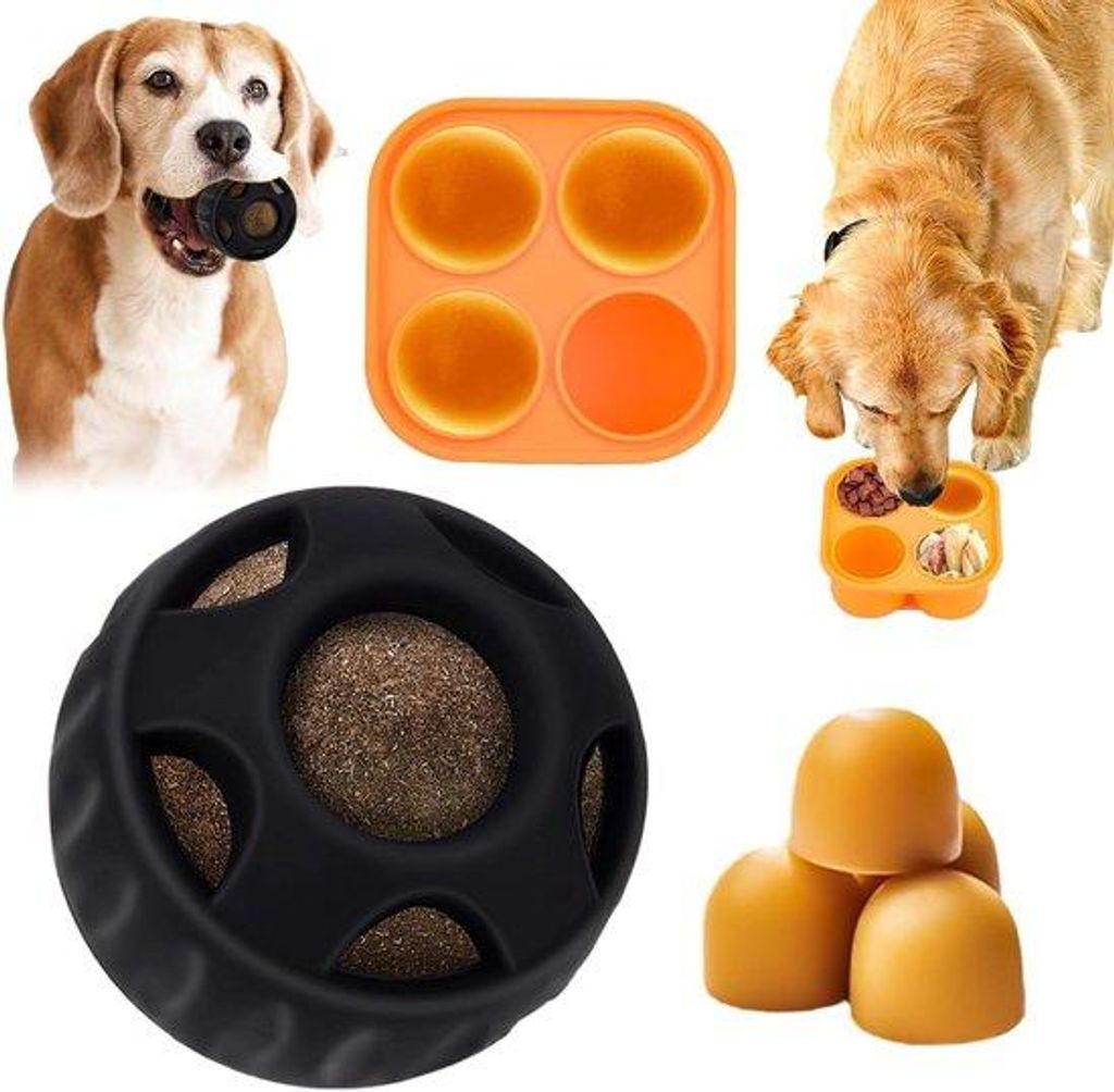 Honden-Slipbal: Langdauernde Leckerpreise, Interaktives Bälle-Spielzeug. Wiederverwendbar und Leicht zu Reinigen.