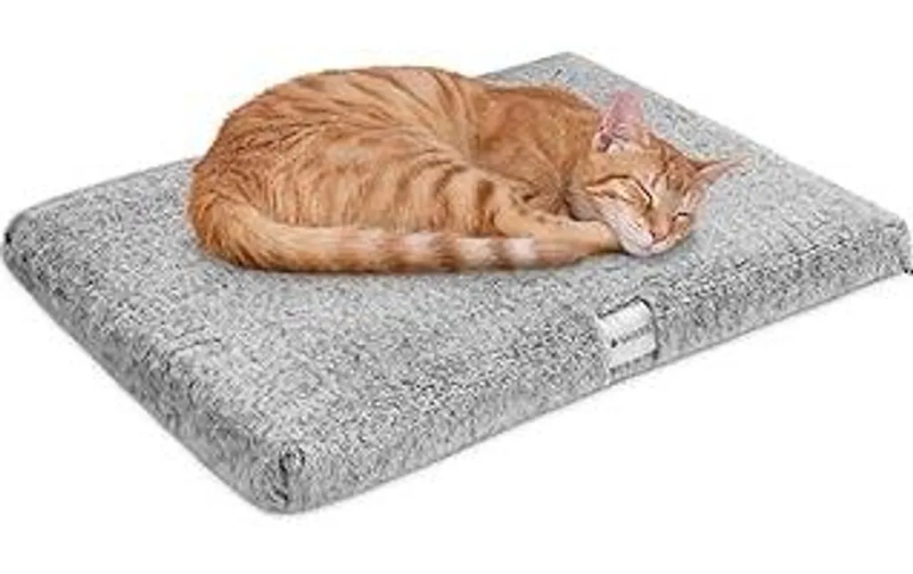 Navaris Coperta Termica Soffice per Gatti e Cani | Tappetino Grigio 60x45