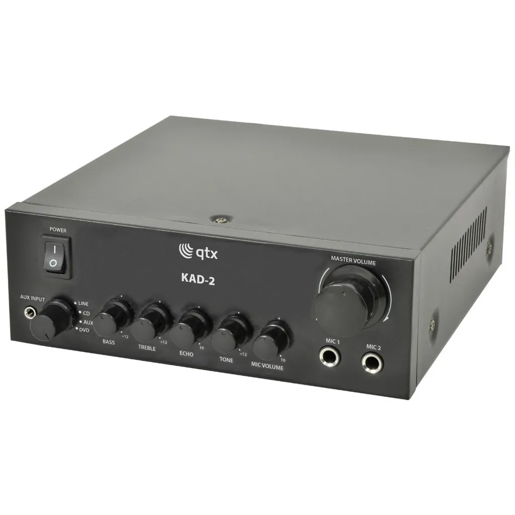 Amplificateur Bluetooth Qtx KAD-2 Idéal pour Enceintes de Plafond et Maison