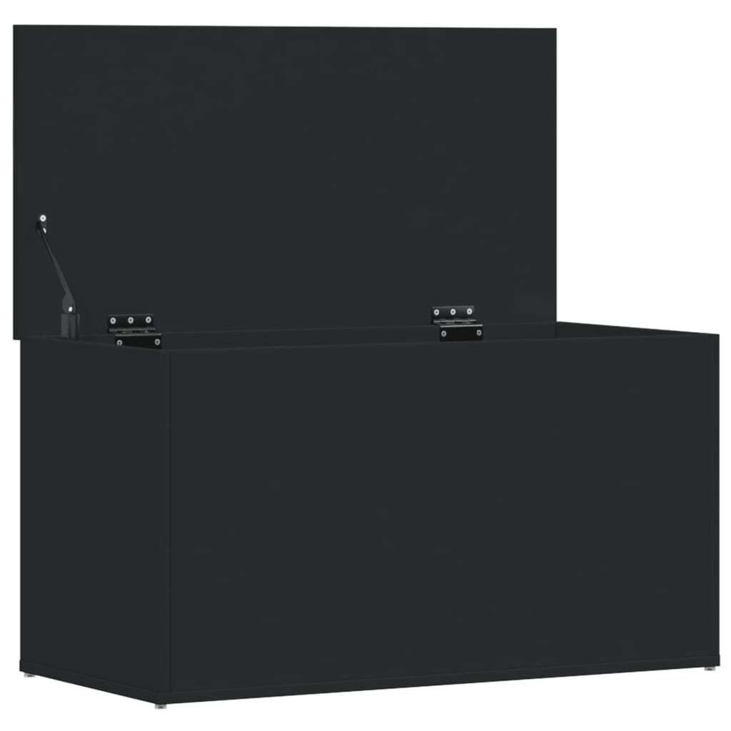 vidaXL Aufbewahrungstruhe Schwarz 84x42x46 cm Holzwerkstoff Produktbild 6