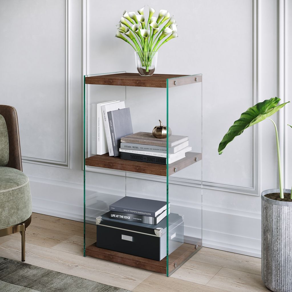 Skye Decor, R300- R300NOS, Nussbaumfarbe, Bücherregale, Produktbild 