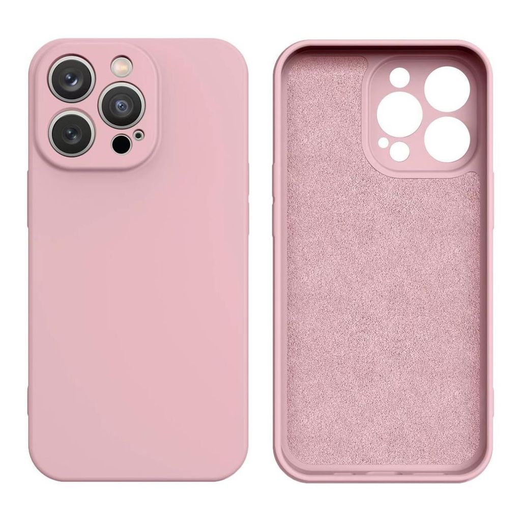 Hochwertige Hellrosa Silikonhülle für Apple iPhone 14 - Stil & Schutz KP24980