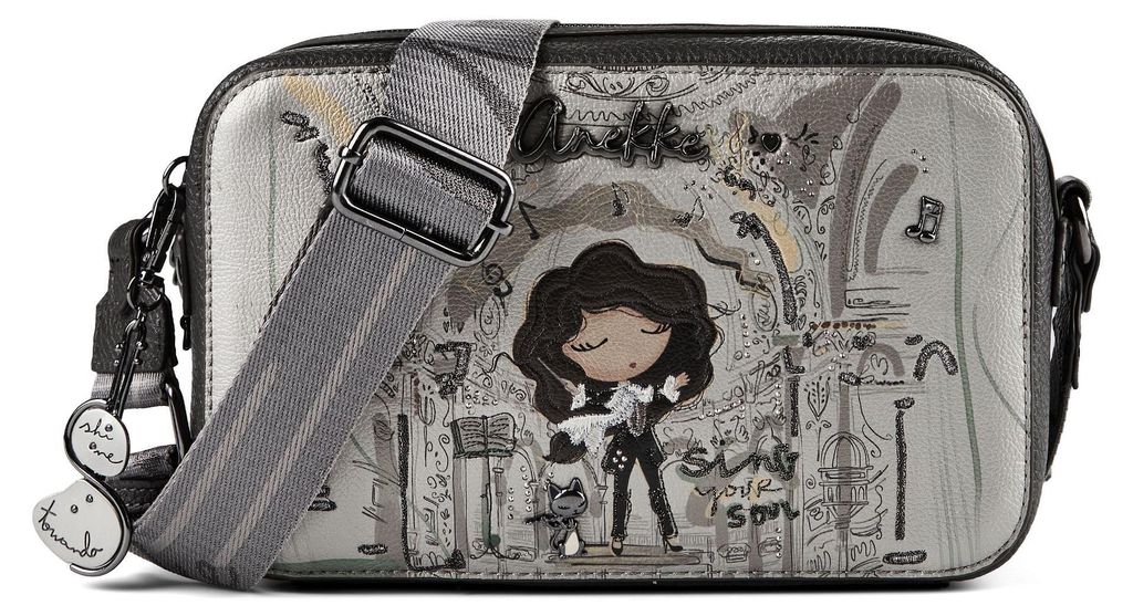 Anekke Damen Schultertasche Bolso Bandolera multicolour Produktbild 