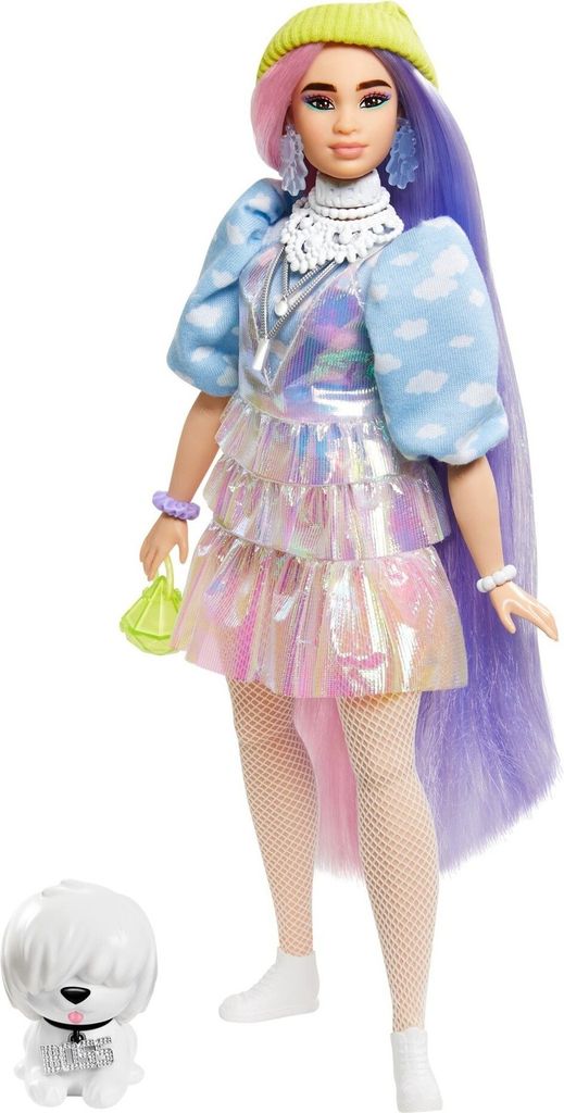 Barbie Extra Puppe mit langen Pastell-Haaren, inkl. Produktbild 