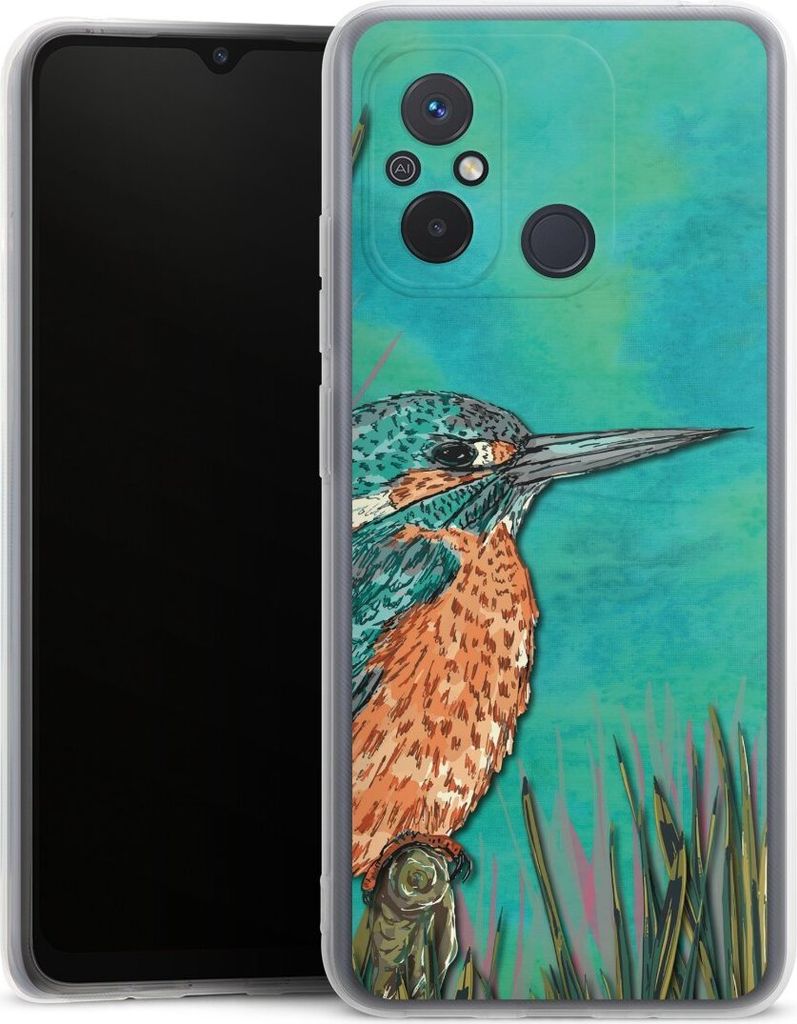 DeinDesign Handyhülle für Xiaomi Redmi 12C Silikon Hülle Case Smartphone Schutzhülle Malerei Tiere Vogel