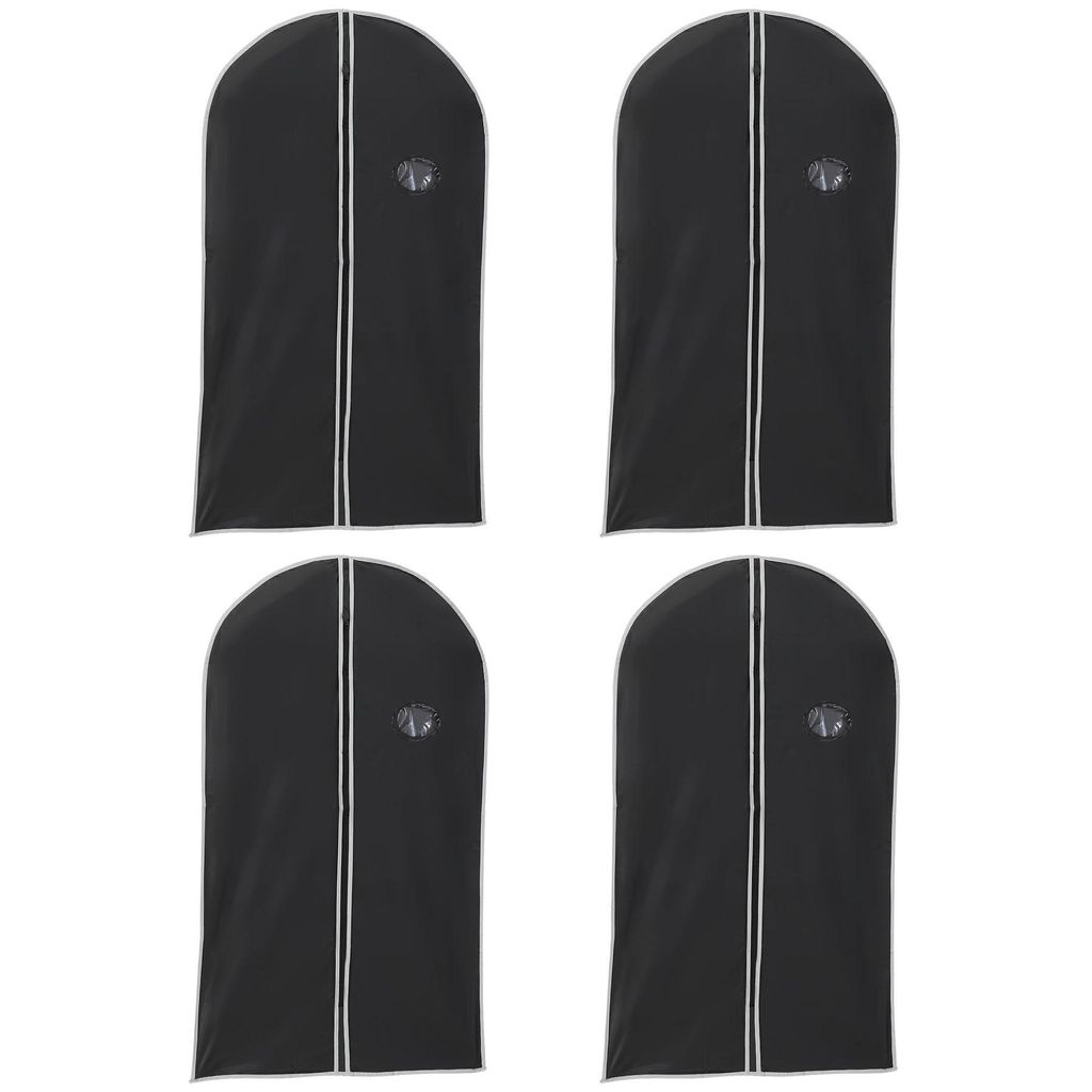 4er Pack Kleidersack 60x135 Kunststoff Kleiderhülle mit Produktbild 