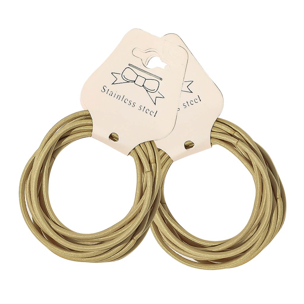 20 Stück dicke Haargummis dünnes Material hochelastische Haarseile Anti-Rutsch-Haarspitzen Frauen Mädchen Haarband