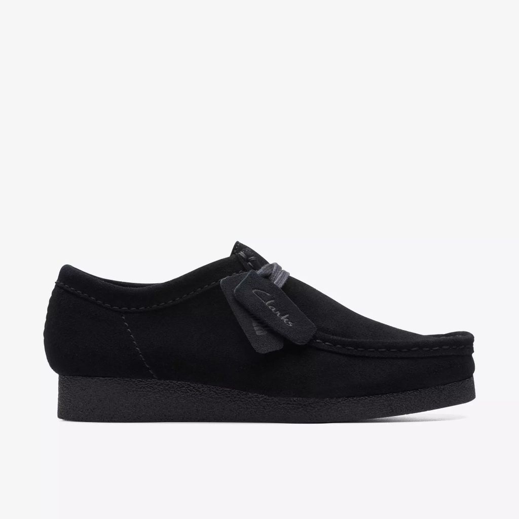 Czarne zamszowe męskie buty sportowe z wyjmowaną wkładką Zdjęcie produktu 