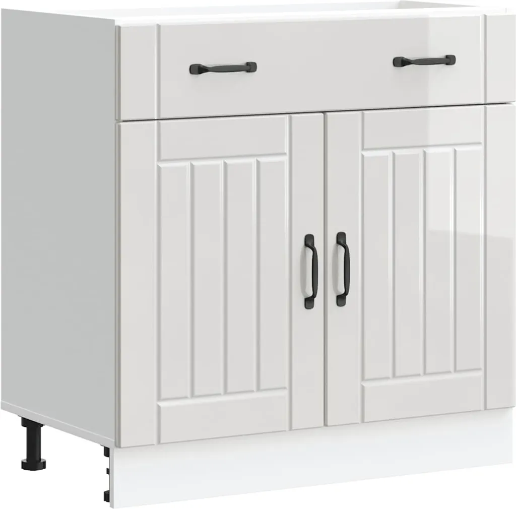 Offerta Base Cucina Lucca Bianco Lucido - Mobile Legno Prezzo Outlet