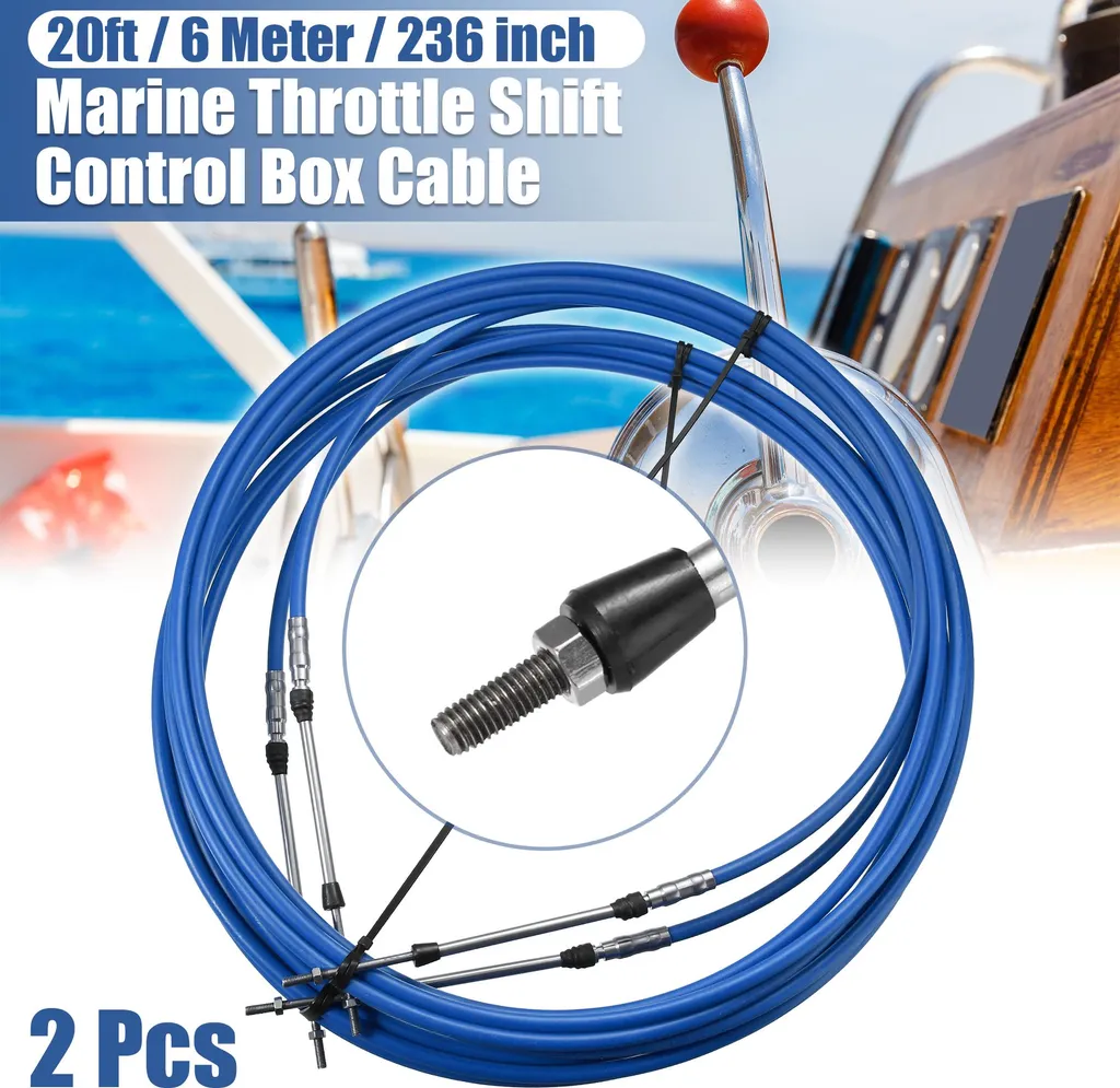 Câble de Gaz Flexible 20ft 236 Pouces Bleu Haute Performance - Kit 2pcs