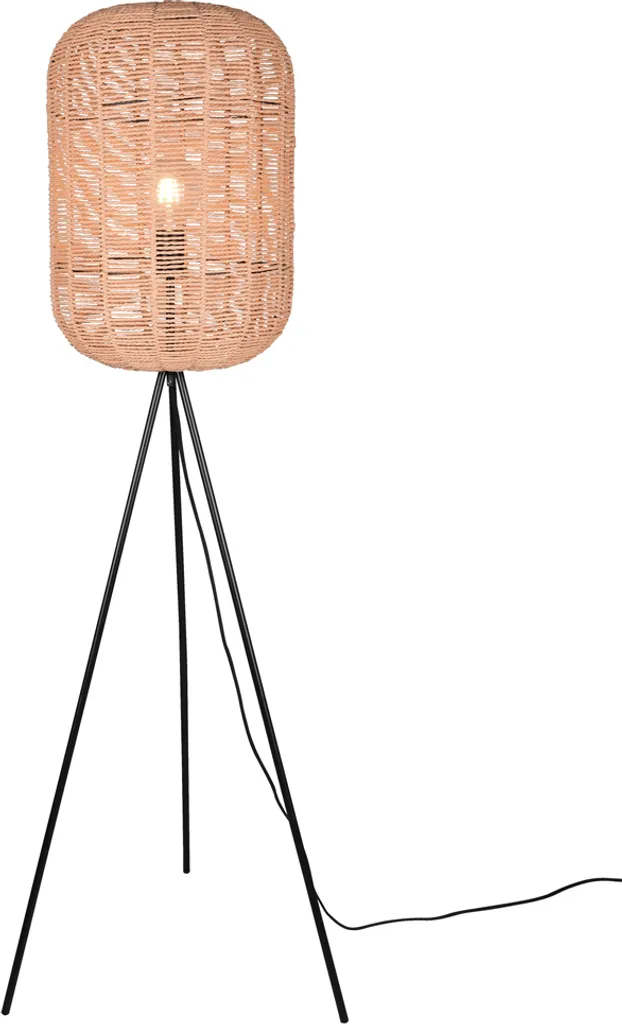 Piantana Moderna Trio RUNA 403000132 E27 Nera - Illuminazione Interni