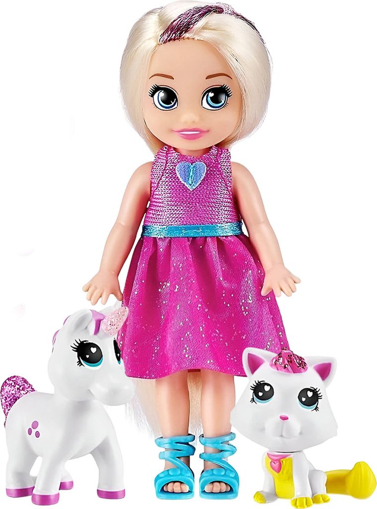 Zuru Puppe Sparkle Girlz Pets Blonde Doll / from Assort 3+ Yearbeschädigt