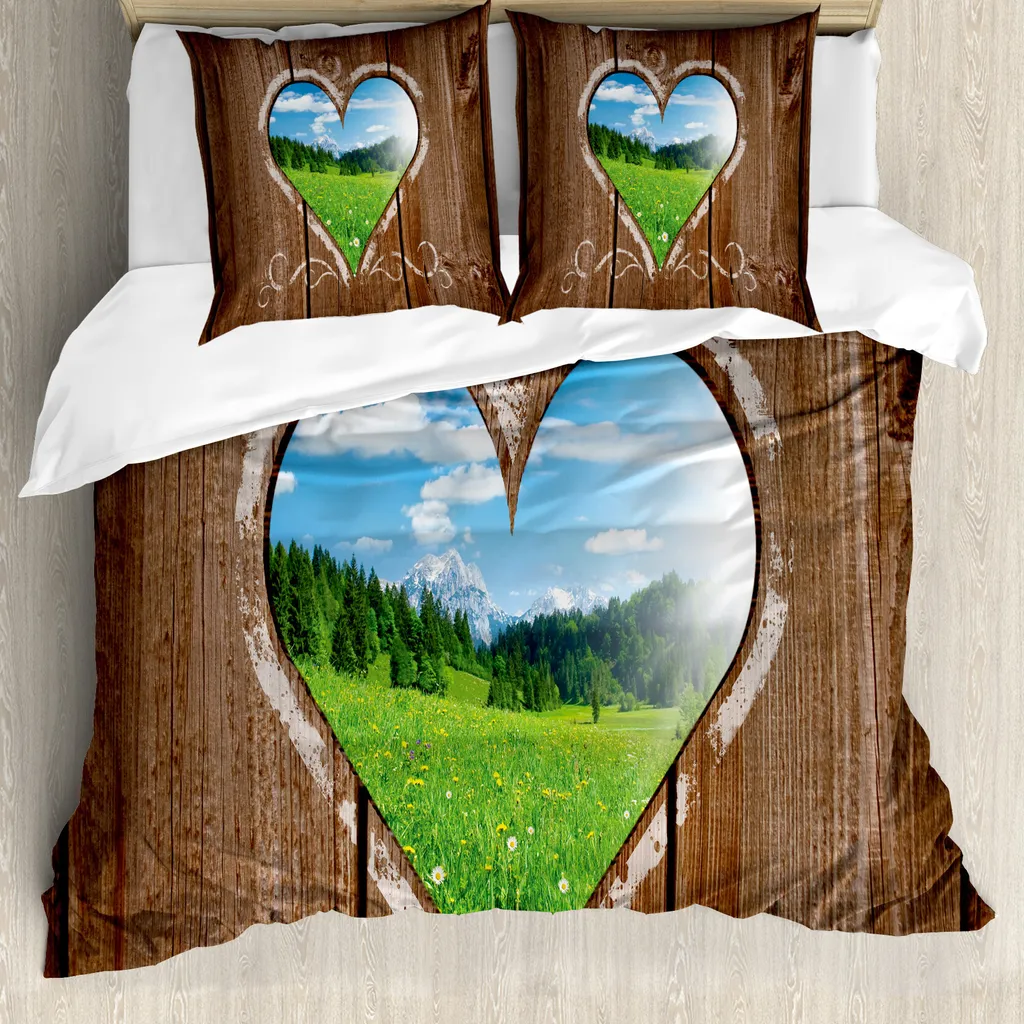 Set Letto Matrimoniale ABAKUHAUS Antiacaro e Traspirante