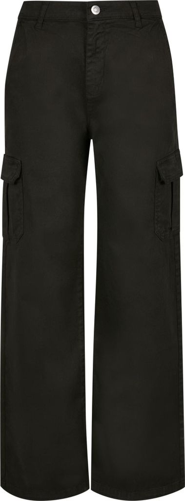 Urban Classics Ladies - High Waist Straight Cargo Hose - W29