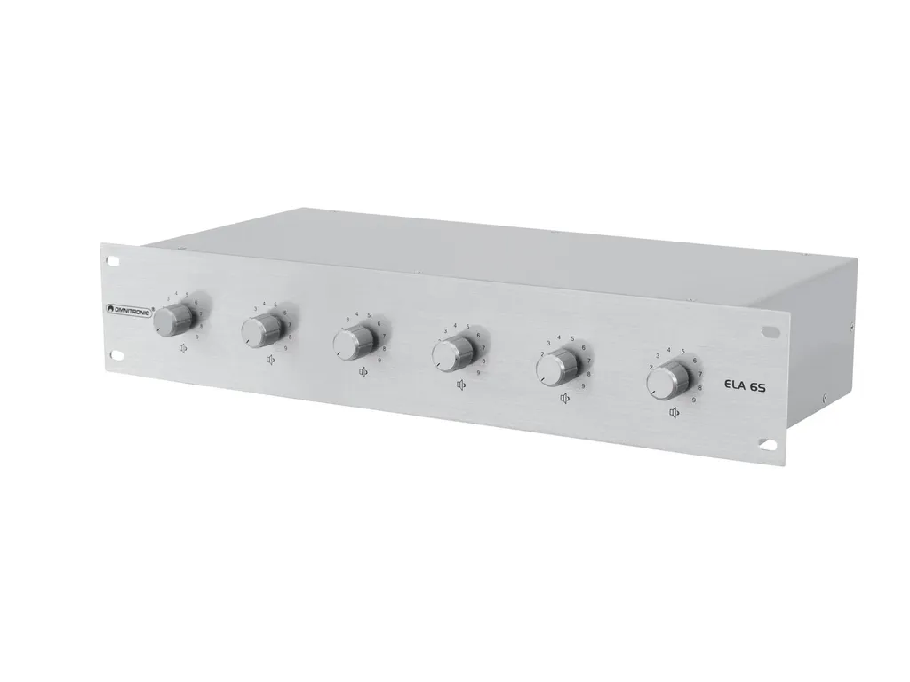 Régulateur de Volume ELA 100V 5W Omnitronic Argenté pour Haut-Parleur