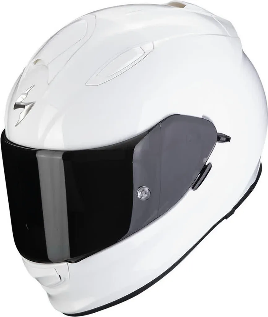 Casque Scorpion EXO-491 blanc 2XL idéal pour trajets quotidiens moto