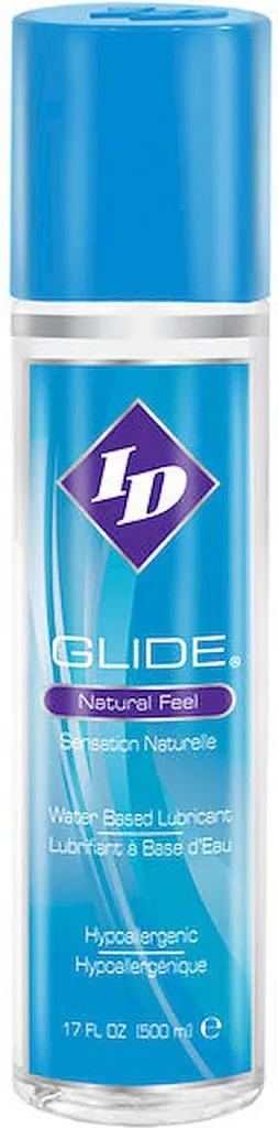 Lubrifiant Intime Silicone ID Glide 500 ml avec Pompe et Bouchon Clip