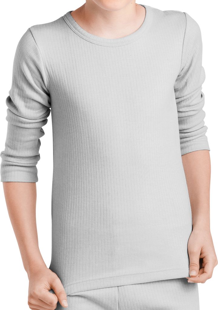 MT Kinder Ski- & Thermohemd - Winter Unterwäsche langarm für Jungen und Mädchen - Sports Grey 134-140