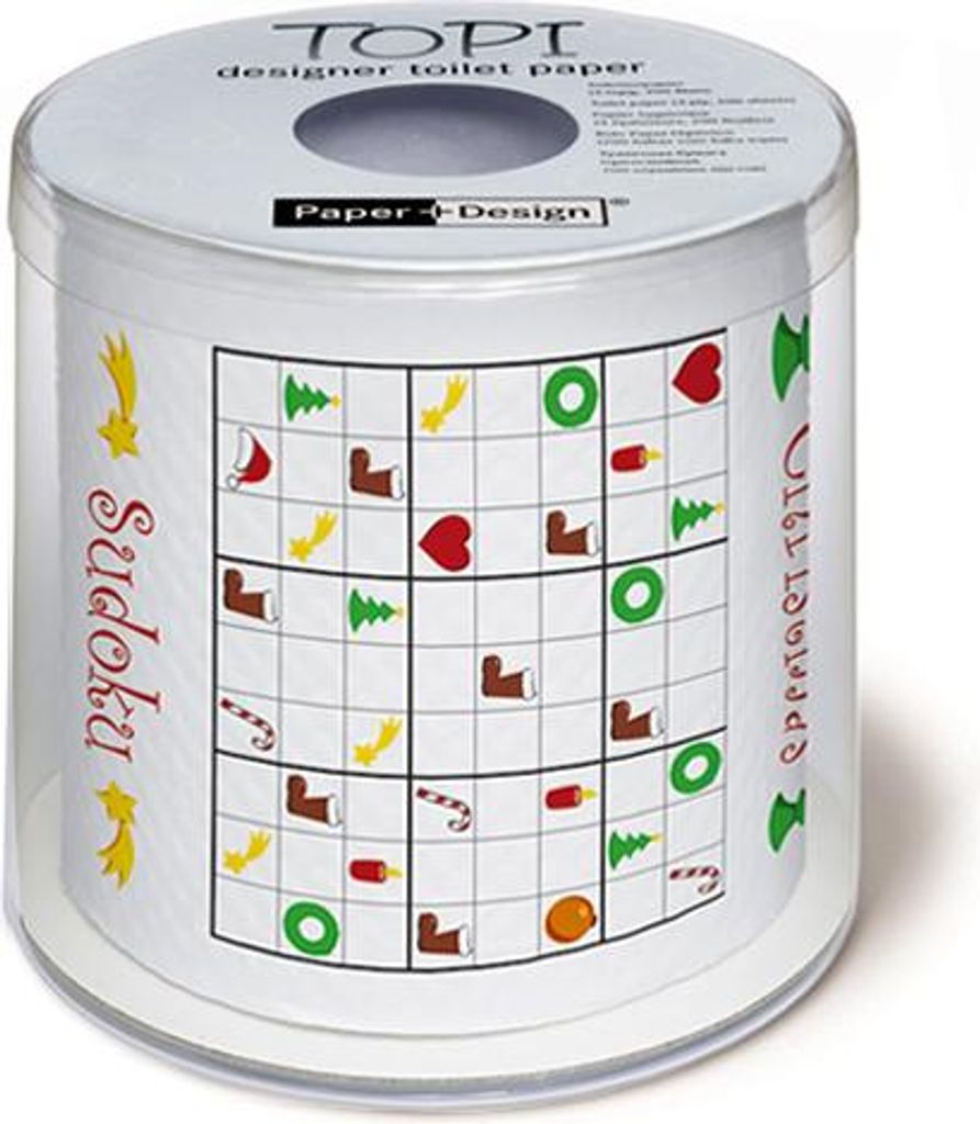 Weihnachtliches Sudoku-Toilettenpapier Produktbild 