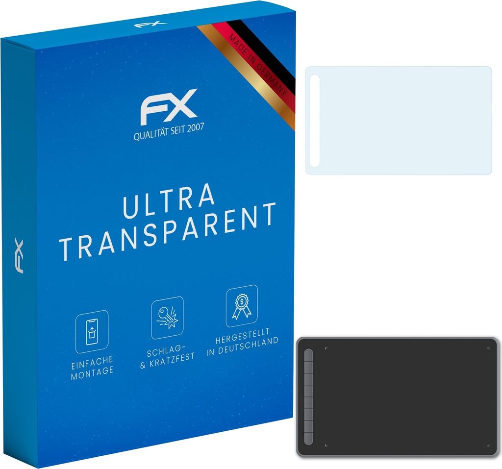atFoliX FX-Clear 2x Schutzfolie kompatibel mit XP-PEN Deco L Displayschutzfolie