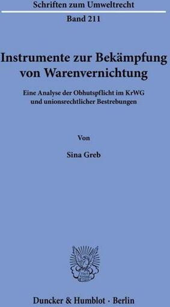 Instrumente zur Bekämpfung von Warenvernichtung
