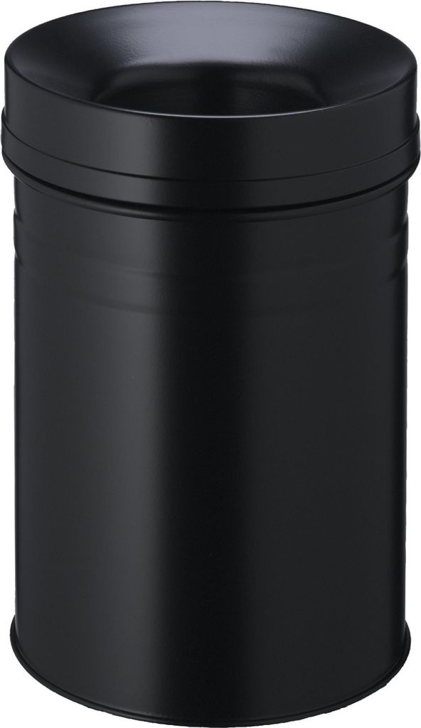 DURABLE Papierkorb SAFE+ 15L rund, 332501 schwarz Produktbild 