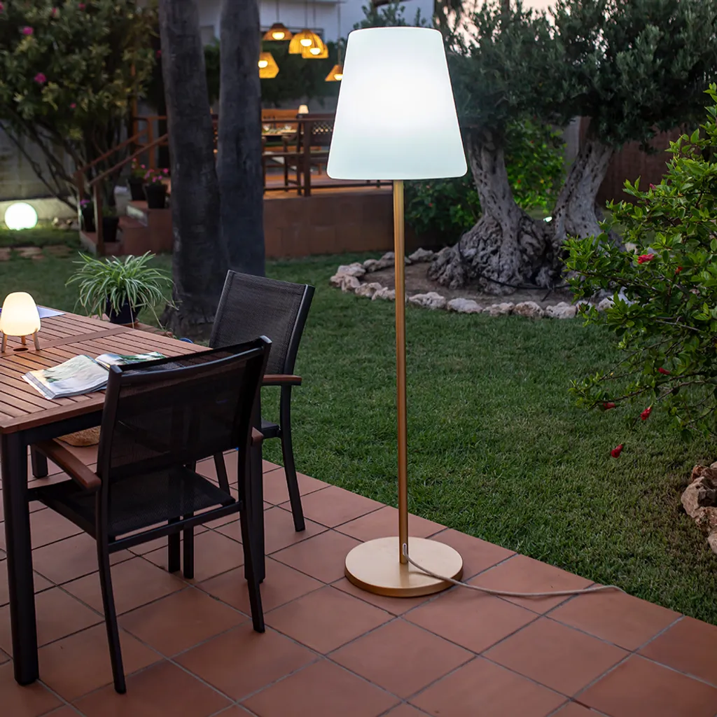 Lampadaire New Garden Lola Slim 180 LED Or Rose - Luminaire de luxe 180cm - 3