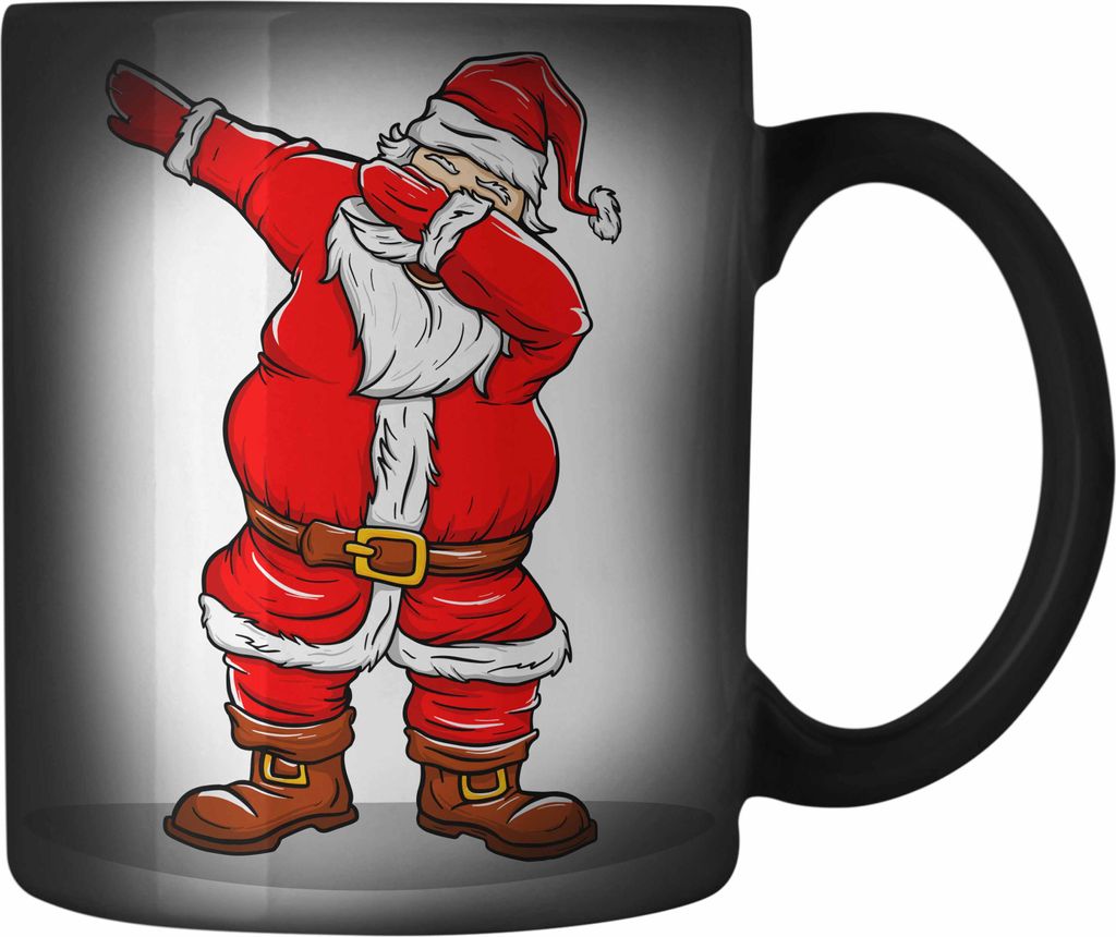 Trendation - Weihnachten Farbwechsel Zauber-Tasse Weihnachtsmann für Kinder WeihnachtsFarbwechsel Zauber-Tasse Lustig Geschenk Jungs Jungen Mädch...