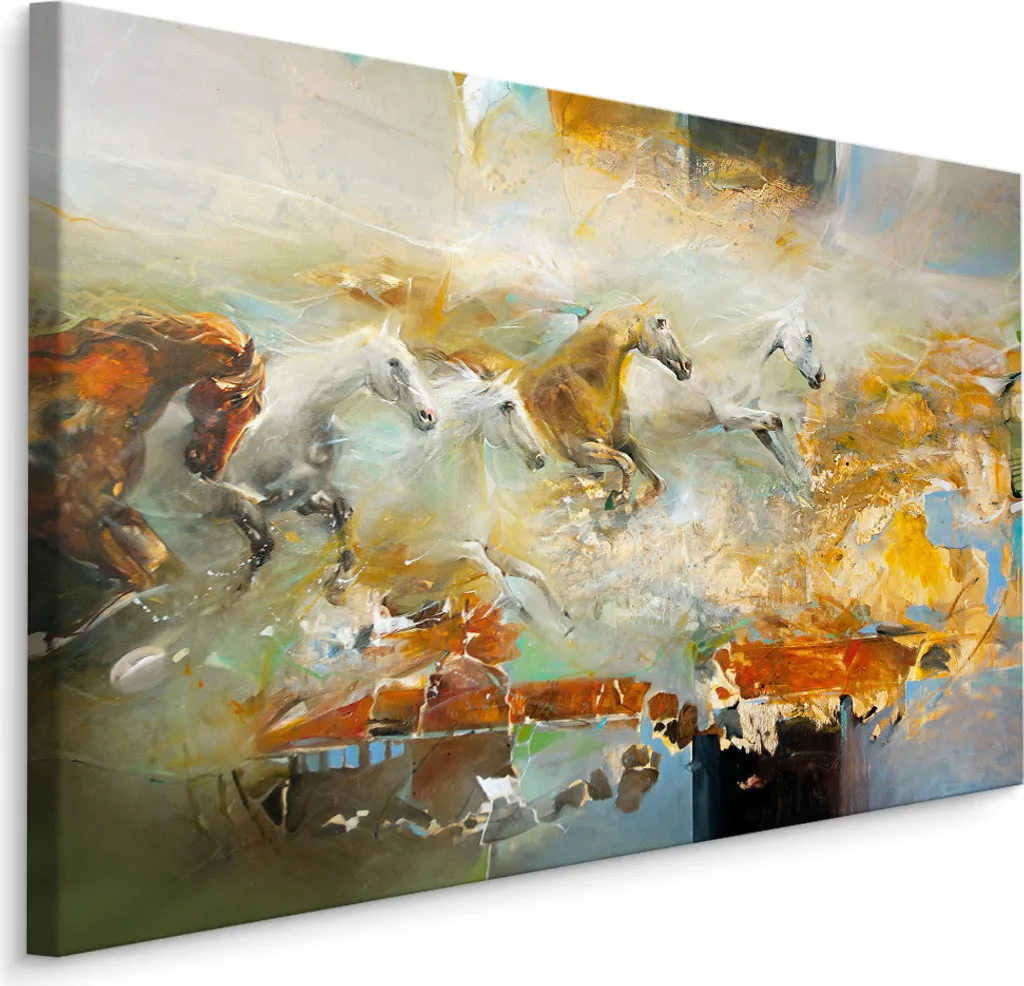 Carta da Parati Tela 70x50 Cavalli | Offerta Stampa d'Arte XXL