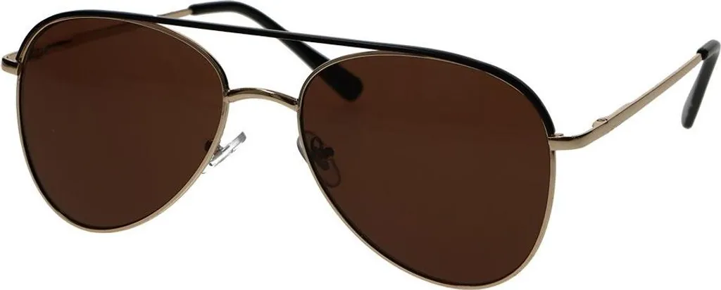 Spectrum Pilot Oro Nero: Occhiali da Sole Uomo Lenti Marroni Trendy