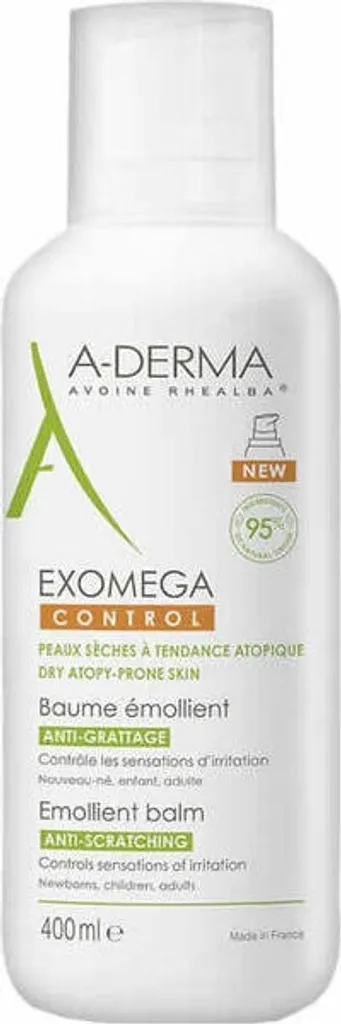 Baume Émollient Corps A-Derma Exomega Control pour Peau Atopique 400 ml