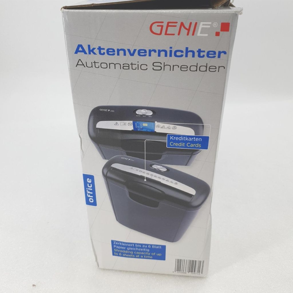 Genie 240S Aktenvernichter 6 Blatt Streifenschnitt Produktbild 8