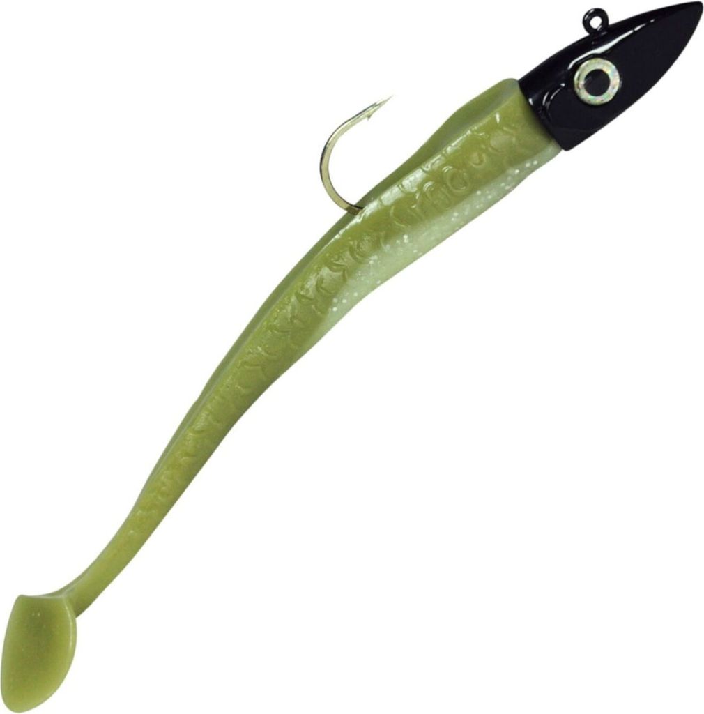 Hogy Twitcher + Paddle 20cm Gummifisch arkanses, Gewicht:100g Jigkopf / 130g gesamt