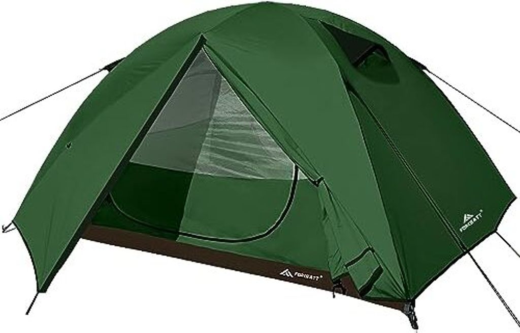 Forceatt Zelt 2-4 Personen Camping Wasserldicht 3-4 Saison,Ultraleicht Zelte Mit Kleinem Packmaß, Kuppelzelt Sofortiges Aufstellen Für Trekking,